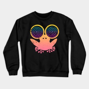 Hypnotic Abstract Frog - Cream Crewneck Sweatshirt